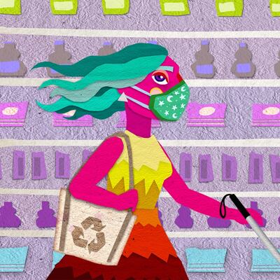 Helen, una realidad de las personas con discapacidad visual en pandemia