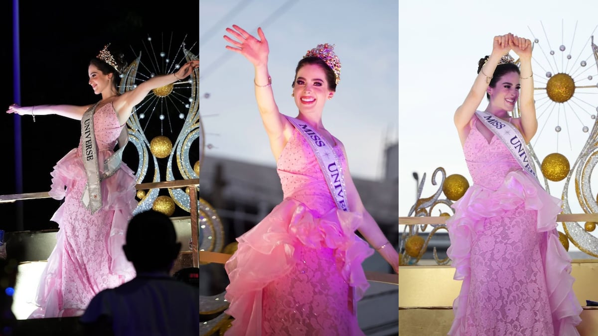 Miss Universo 2025, Fátima Bosch, ‘lo dio todo’ bailando en su regreso a su natal Tabasco, no quería bajarse de la carrosa