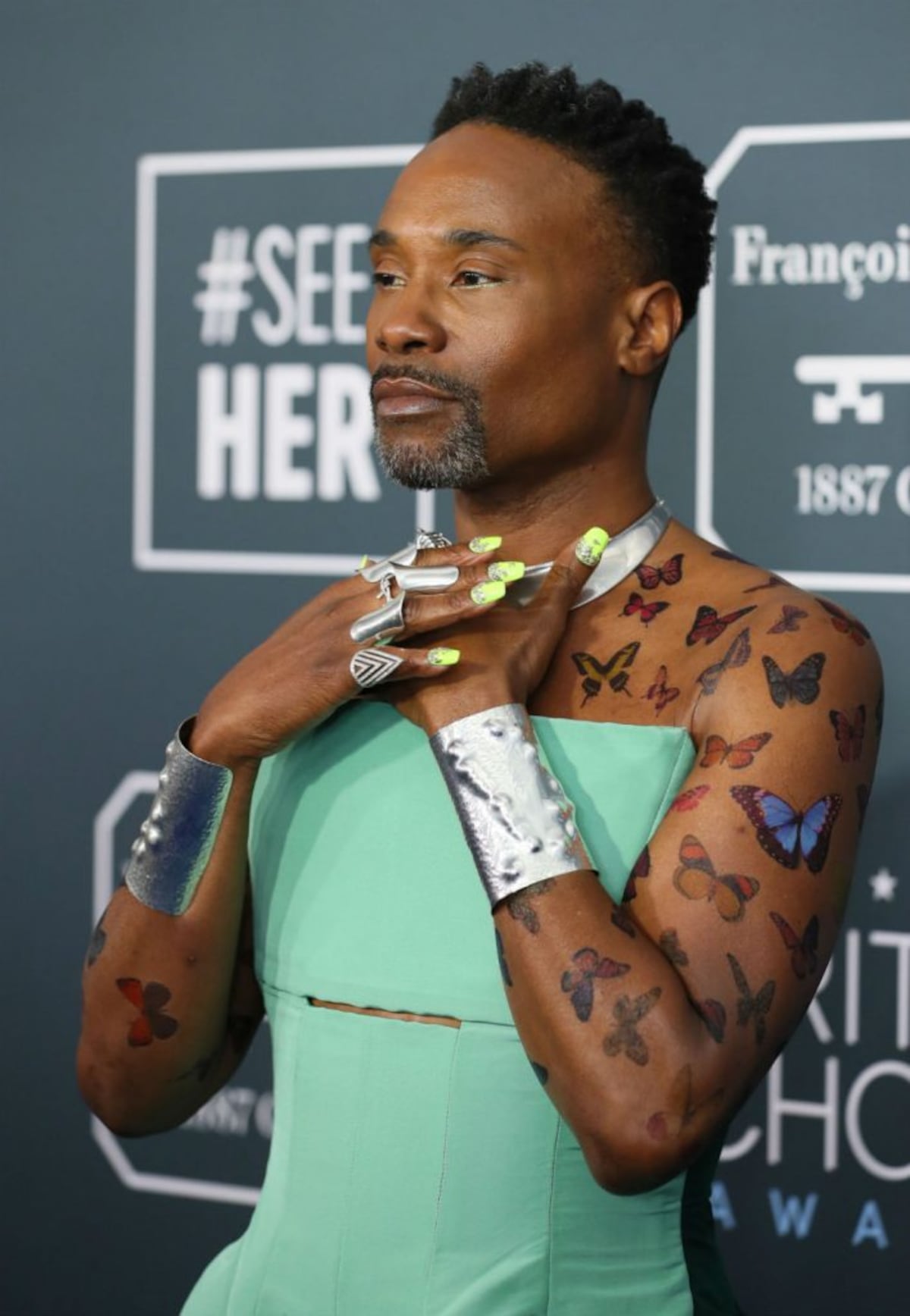 Billy Porter, el actor que lleva vestido en la alfombra roja