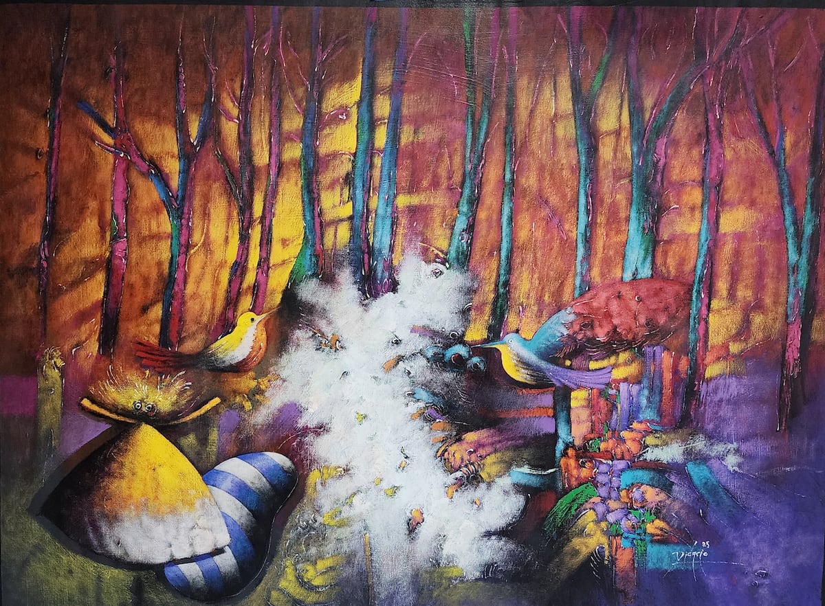 El artista chiricano Didasio De León, cambiando el mundo a través del color