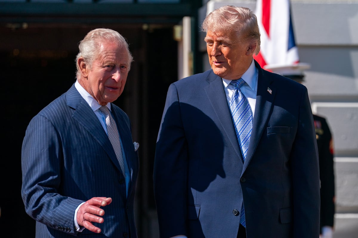 Los Trump reciben a Carlos III y Camila en una pomposa ceremonia en la Casa Blanca