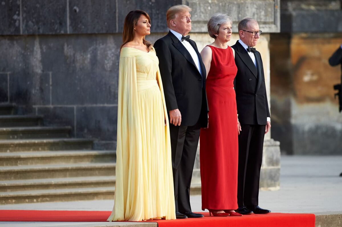 Melania Trump: seis vestidos en tres días