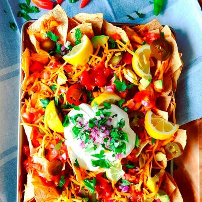 Cómo preparar nachos con pollo