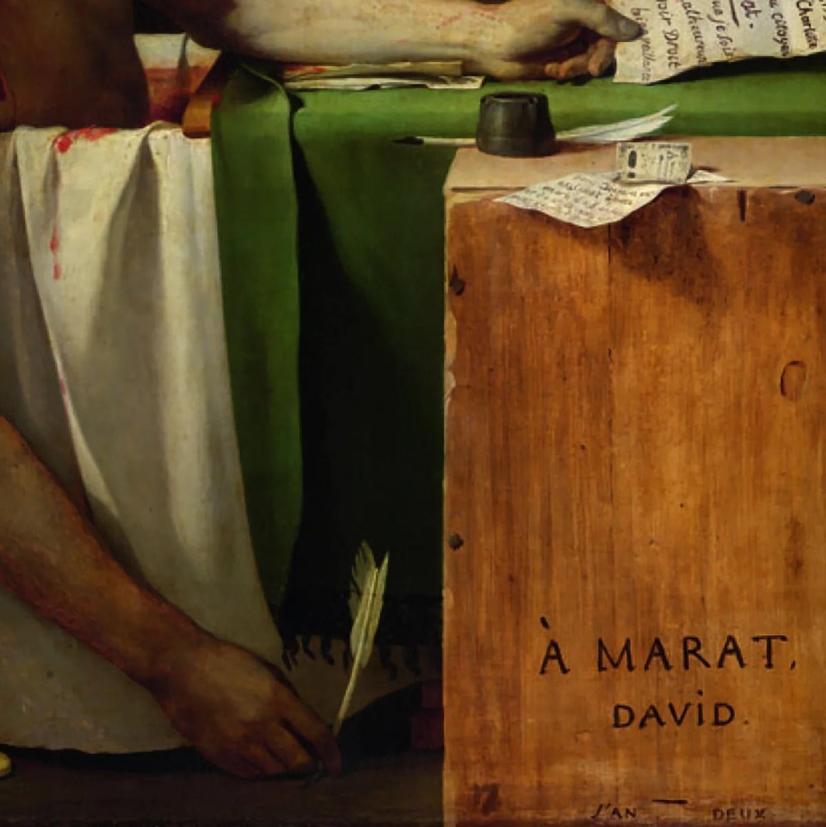 Los mensajes ocultos en “La muerte de Marat”, una de las escenas del crimen más famosas de la historia del arte