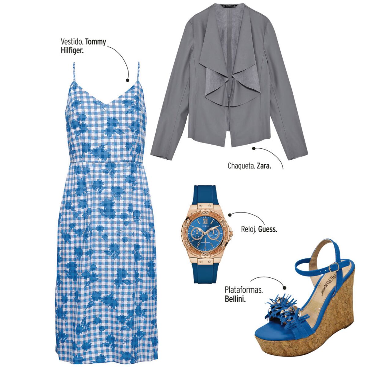 Cuatro combinaciones para lucir un vestido floreado