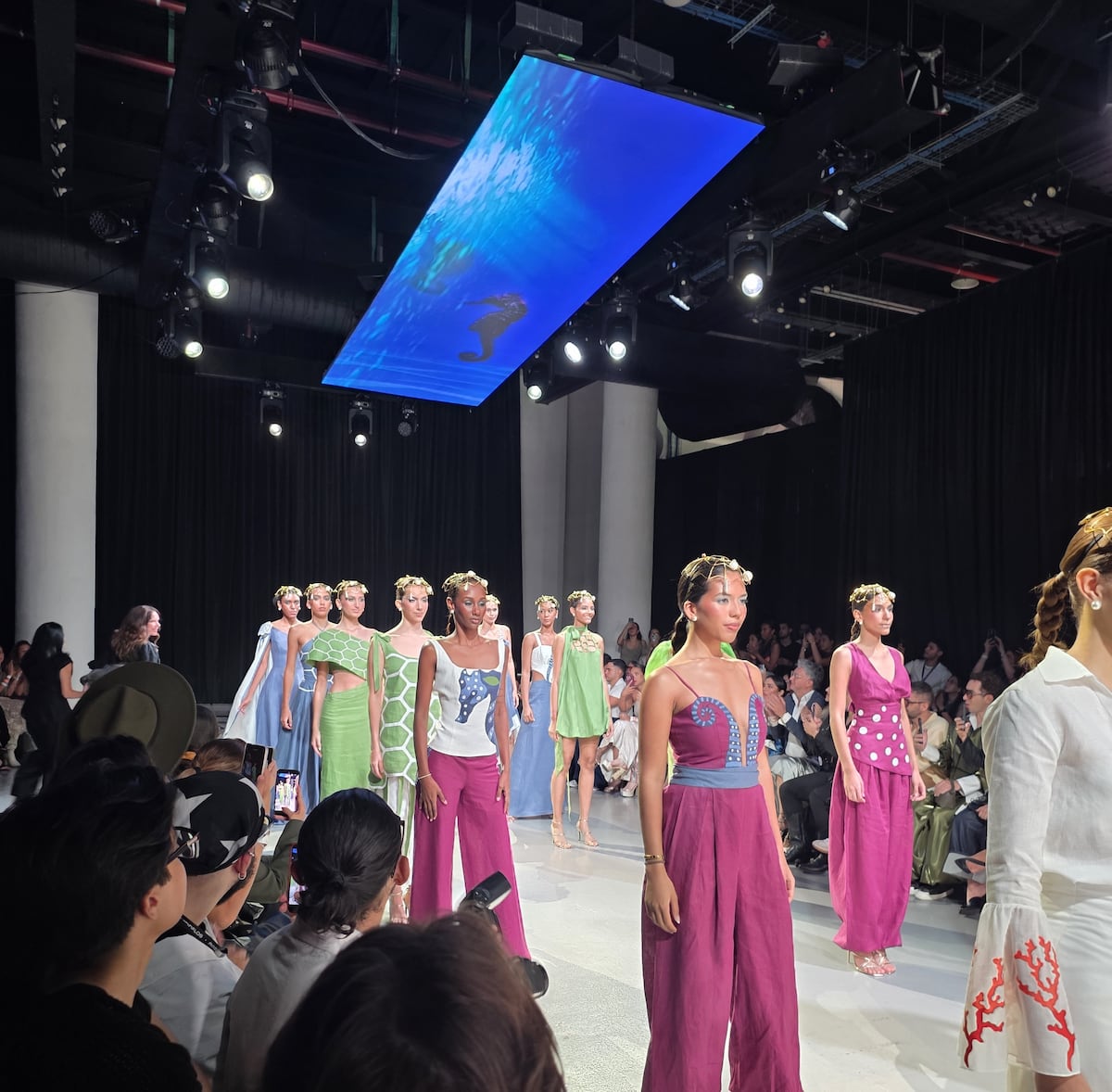 Conchas, olas y caballitos de mar, en la nueva colección de Breebaart presentada en Panamá Fashion Week 2026
