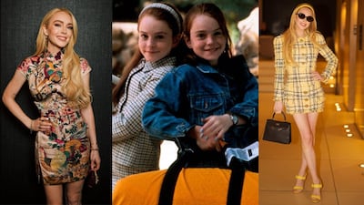 Lindsay Lohan revive a sus gemelas de ‘Juego de Gemelas’ en su gira de prensa de Freaky Friday 2