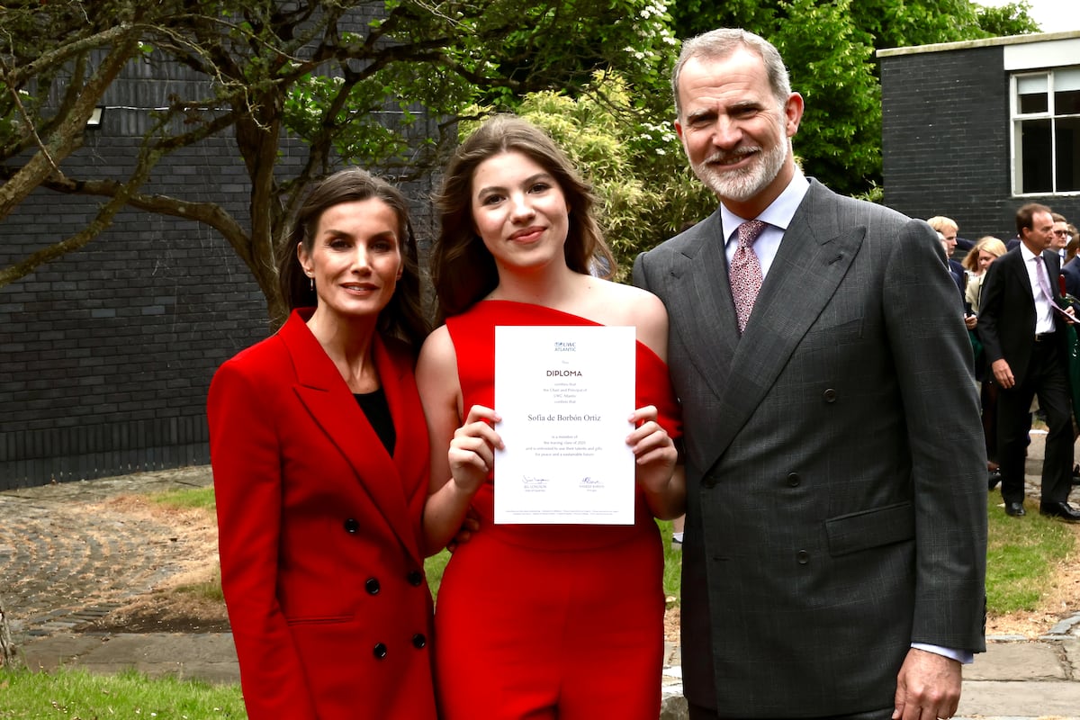 Fotos de la graduación de la infanta Sofía de España en el Bachillerato en Gales