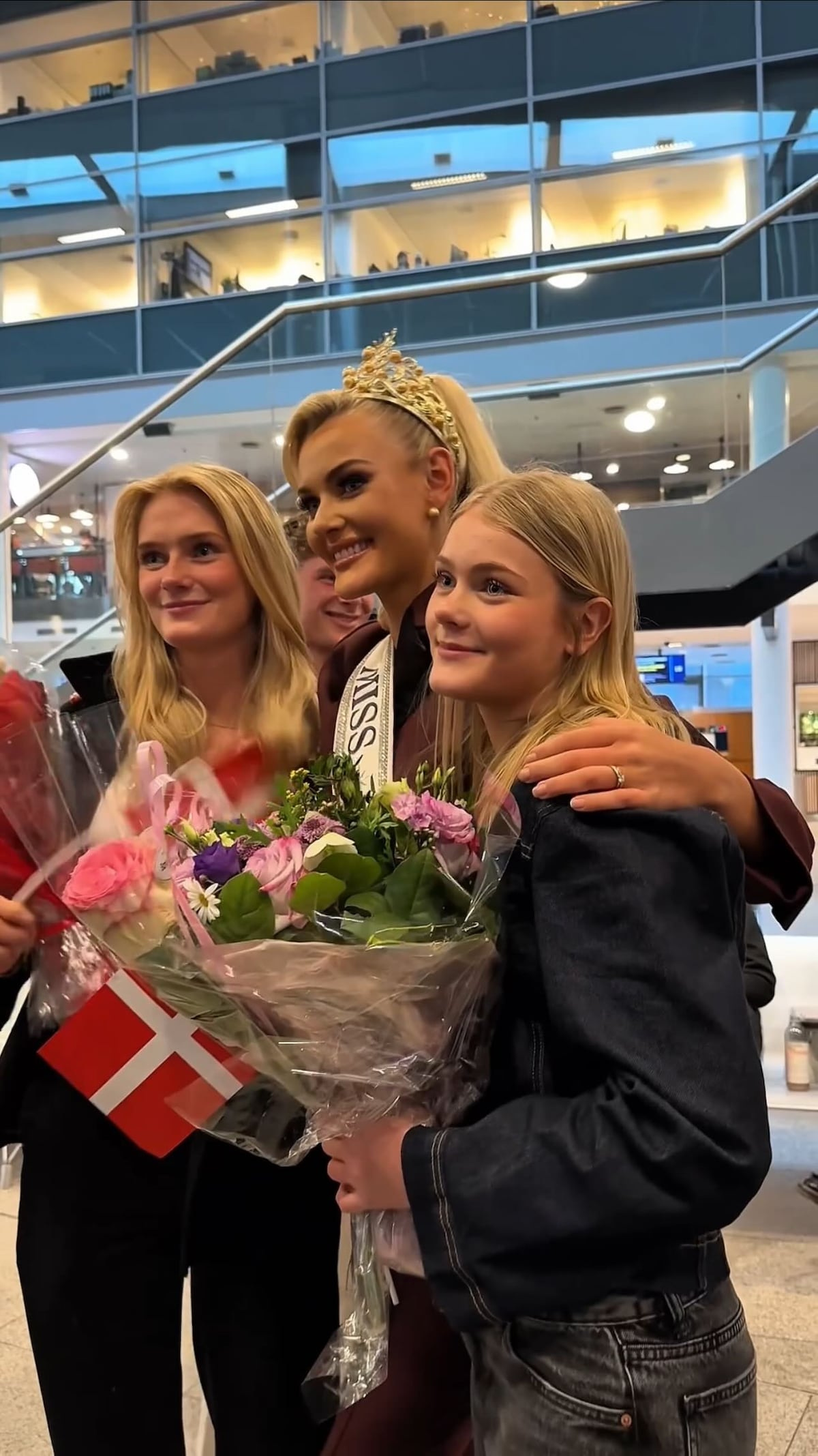 Solo 30 personas y un periodista: así reciben a Miss Universo, Victoria Kjaer, en su natal Dinamarca