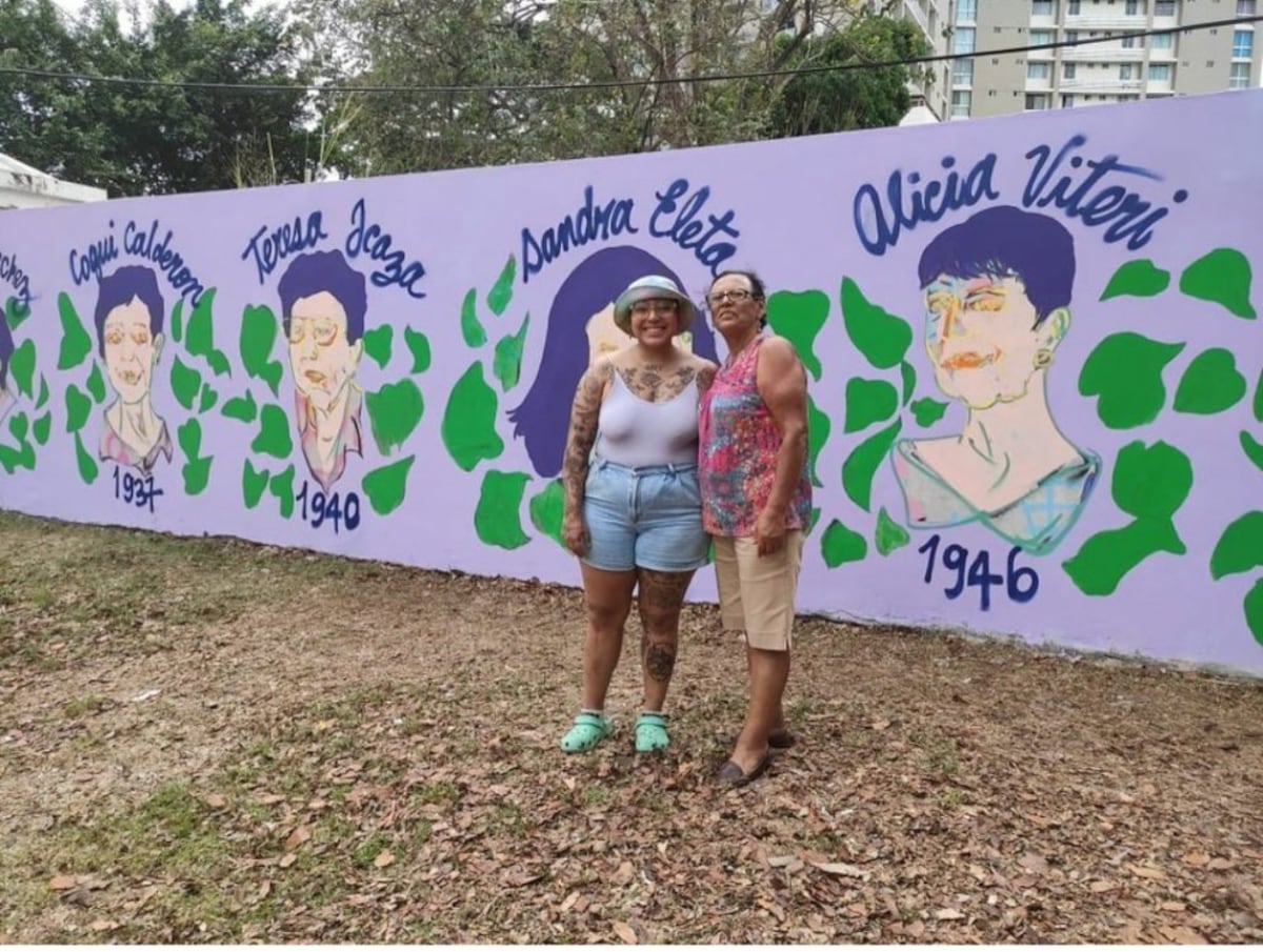 Una voz visual por las mujeres, murales en el parque Omar