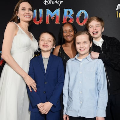 Angelina Jolie y sus hijos acaparan la atención en el estreno de ‘Dumbo’ en Hollywood