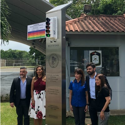 Nuevo solmáforo en el parque Omar