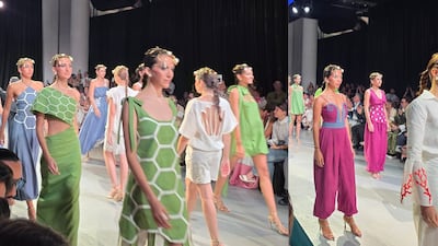 Conchas, olas y caballitos de mar, en la nueva colección de Breebaart presentada en Panamá Fashion Week 2026