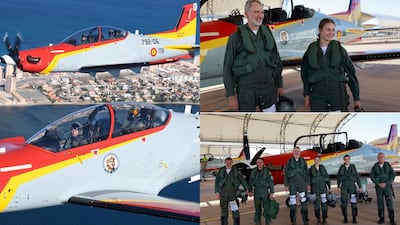 Padre e hija en el aire: el rey Felipe VI acompaña a la princesa Leonor en un vuelo de instrucción