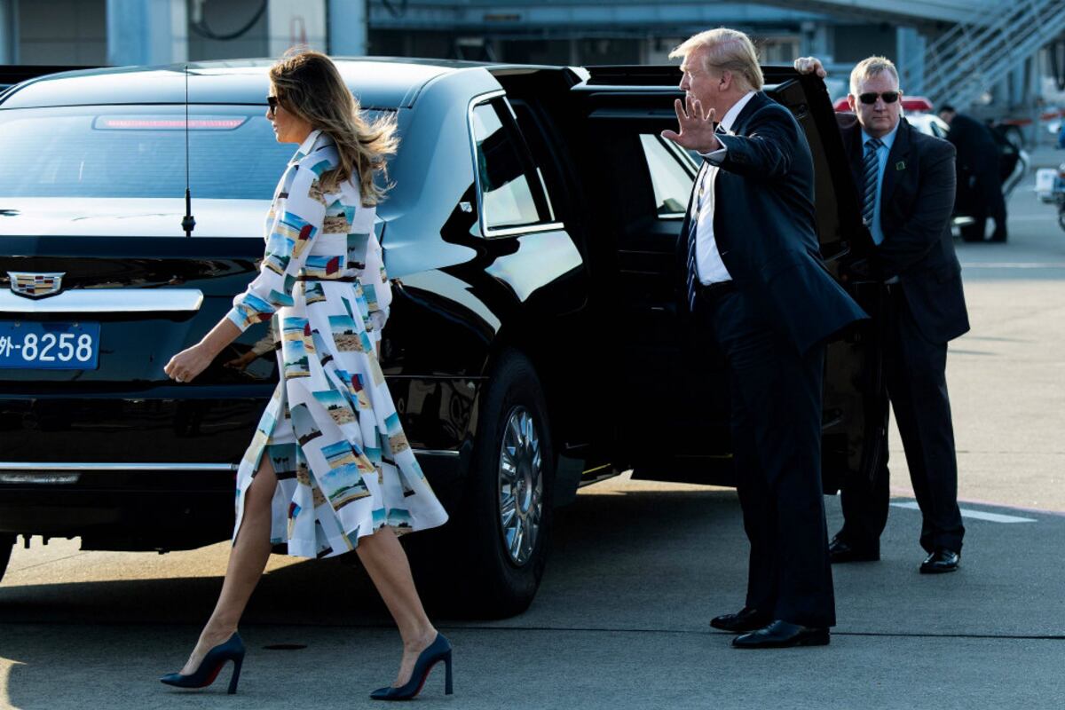 Melania Trump en Japón: seis vestidos en cuatro días