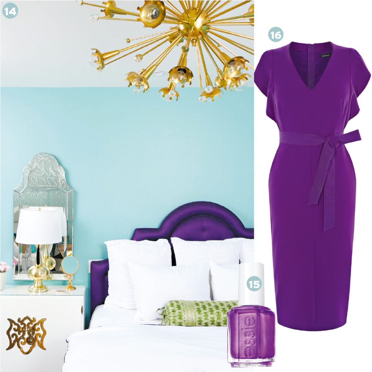 Cómo usar el ultravioleta, el color del año de Pantone