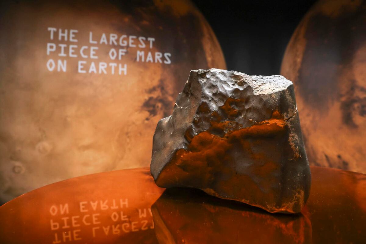 El meteorito más grande de Marte hallado en la Tierra se vende por 5.3 millones de dólares