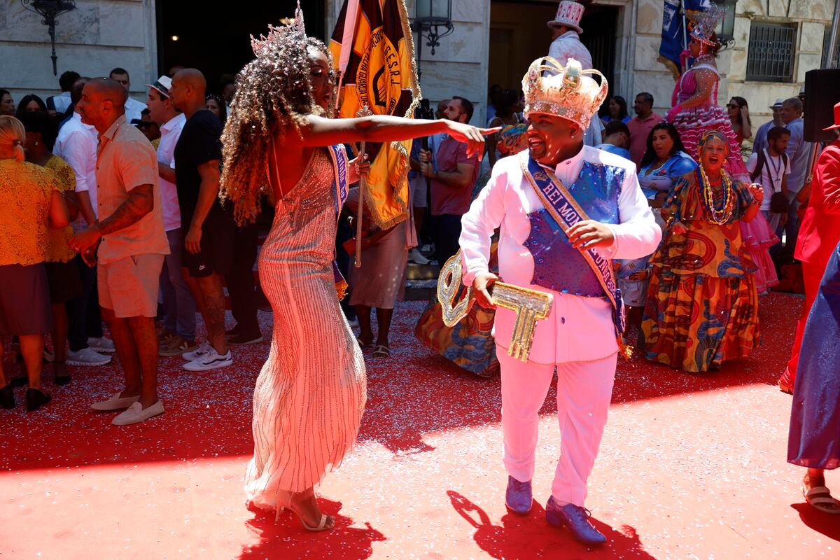El Rey Momo abre la fiesta del Carnaval de Río de Janeiro y decretó cinco días de jolgorio