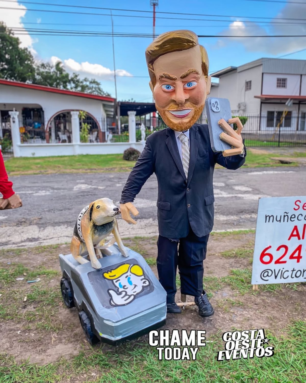 “Mi labor es caricaturizar a estos personajes”: Víctor Álvarez, el artista que crea los muñecos de año viejo en Chame