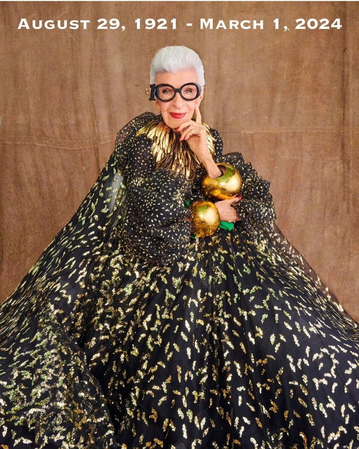 Fallece la icónica Iris Apfel, leyenda de la moda