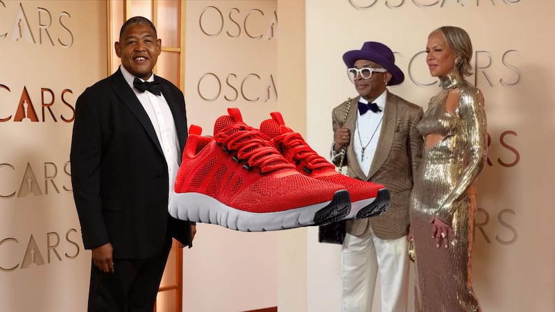 A los Óscar en zapatillas: el actor Omar Benson Miller y el director Spike Lee llevan calzado deportivo a la alfombra roja