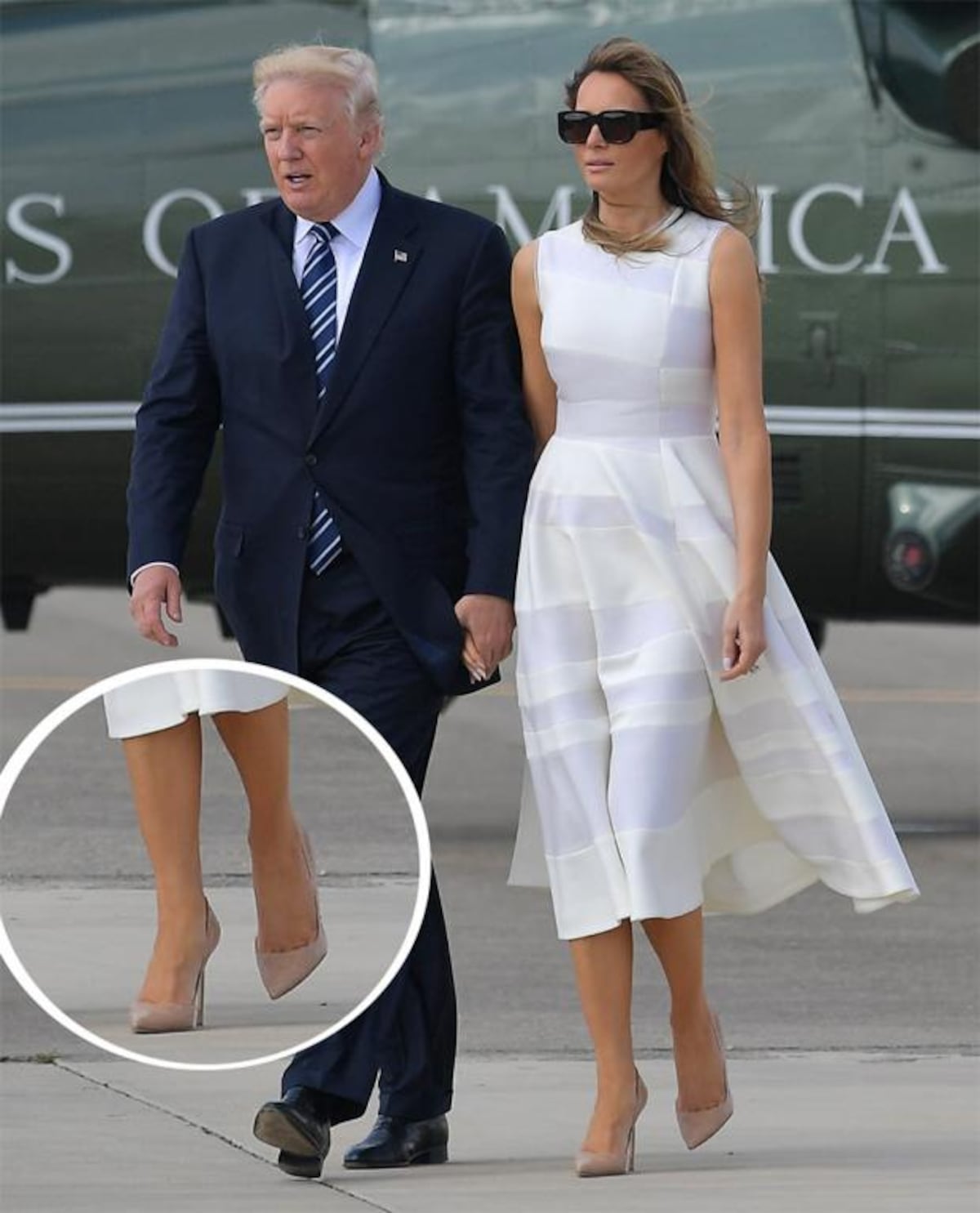 En los zapatos de Melania Trump