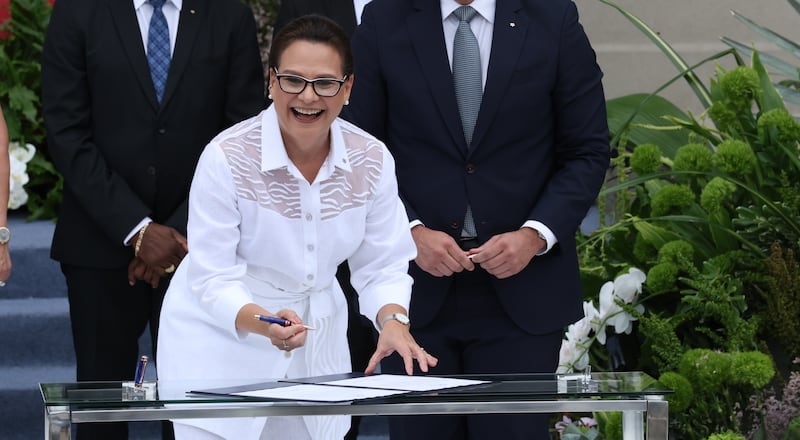 Ilya Espino de Marotta, horas antes de convertirse en la primera mujer administradora del Canal de Panamá