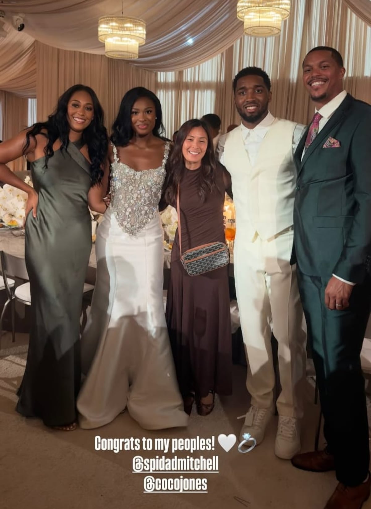 La boda del basquetbolista Donovan Mitchell, de sangre panameña, y la cantante Coco Jones este fin de semana