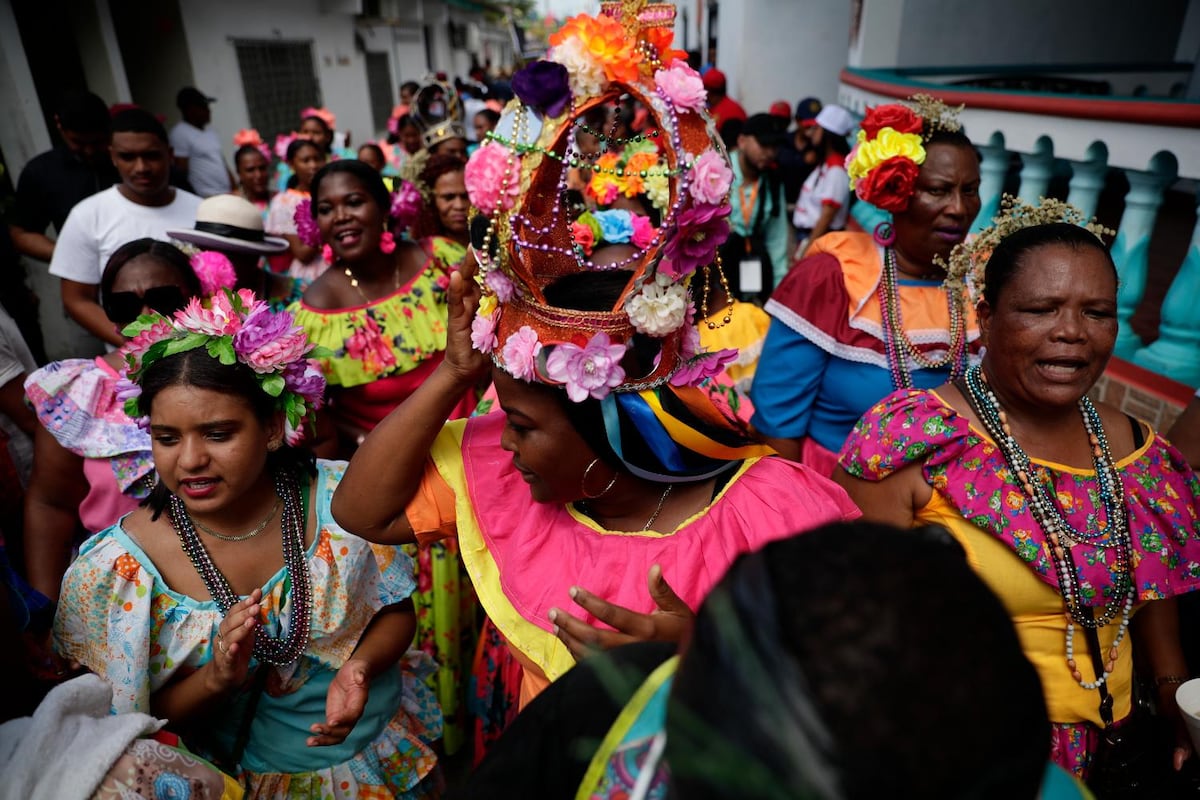 FOTOS: El espíritu de los palenques revive en Panamá con el Festival de la Pollera Congo