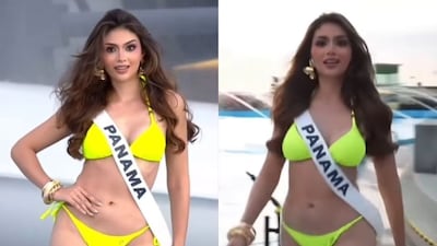 Miss Universe Panamá, Mirna Caballini, y su pasarela en traje de baño en un ‘fashion show’ en Tailandia 