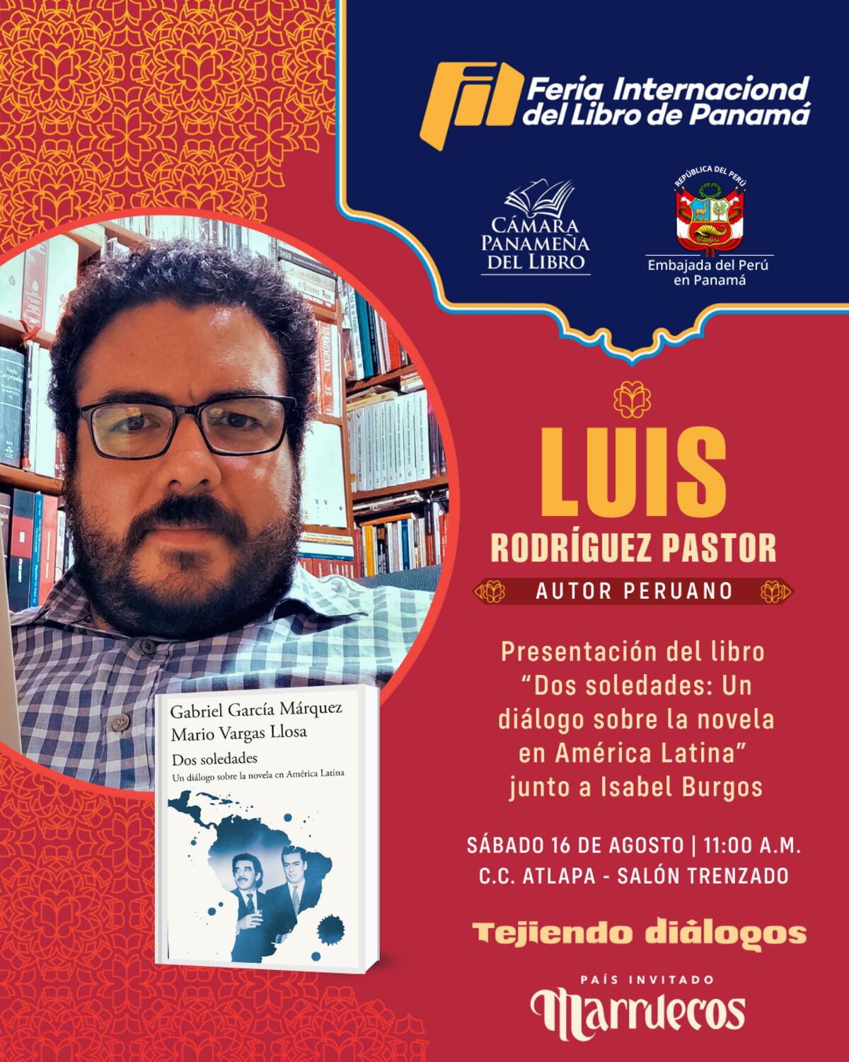 Embajada de Perú en Panamá le rendirá homenaje a Mario Vargas Llosa durante la Feria Internacional del Libro de Panamá 