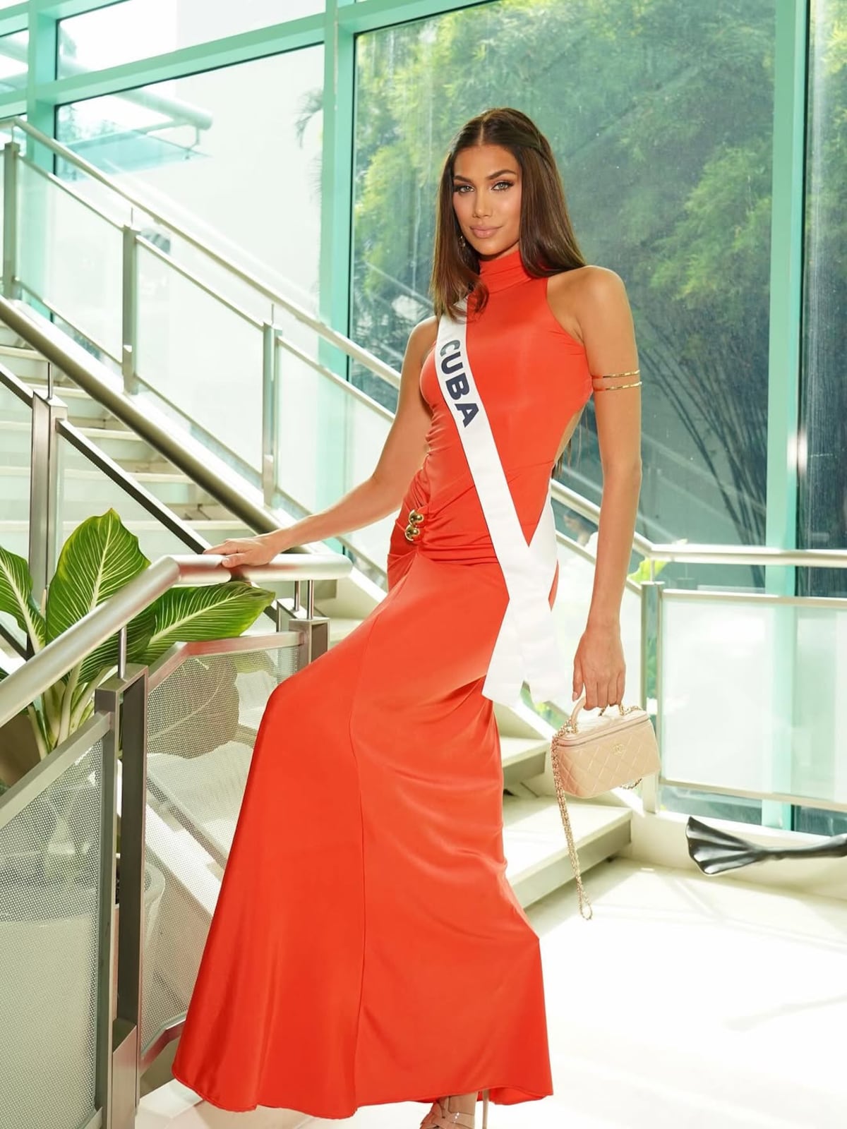 Miss Universe Panamá 2024, Mirna Caballini, una de las concursantes más altas de Miss Universo 