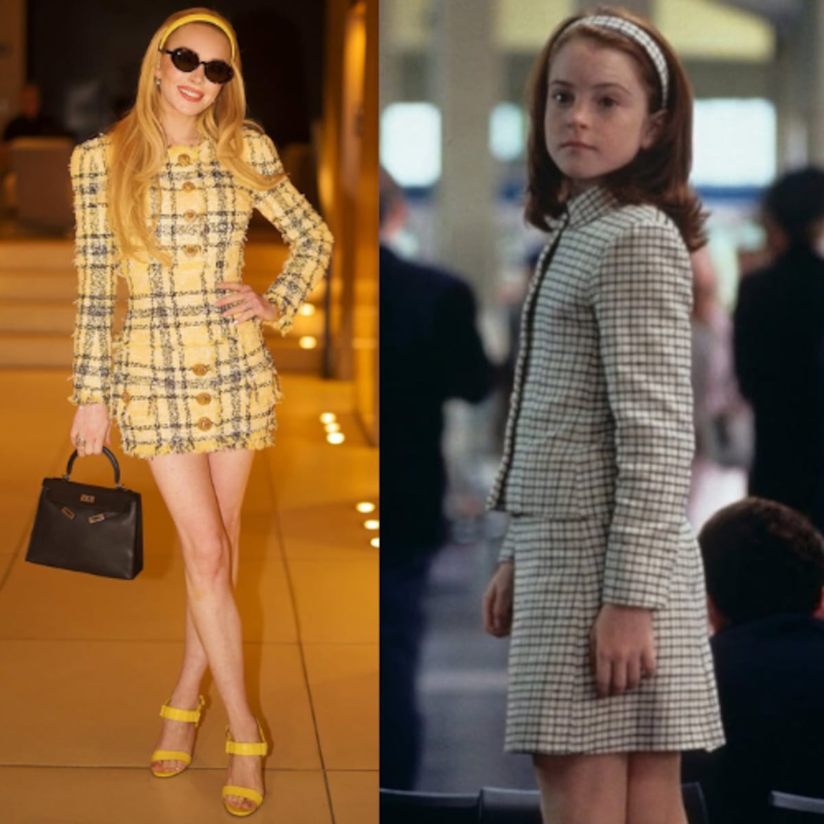 Lindsay Lohan revive a sus gemelas de ‘Juego de Gemelas’ en su gira de prensa de Freaky Friday 2