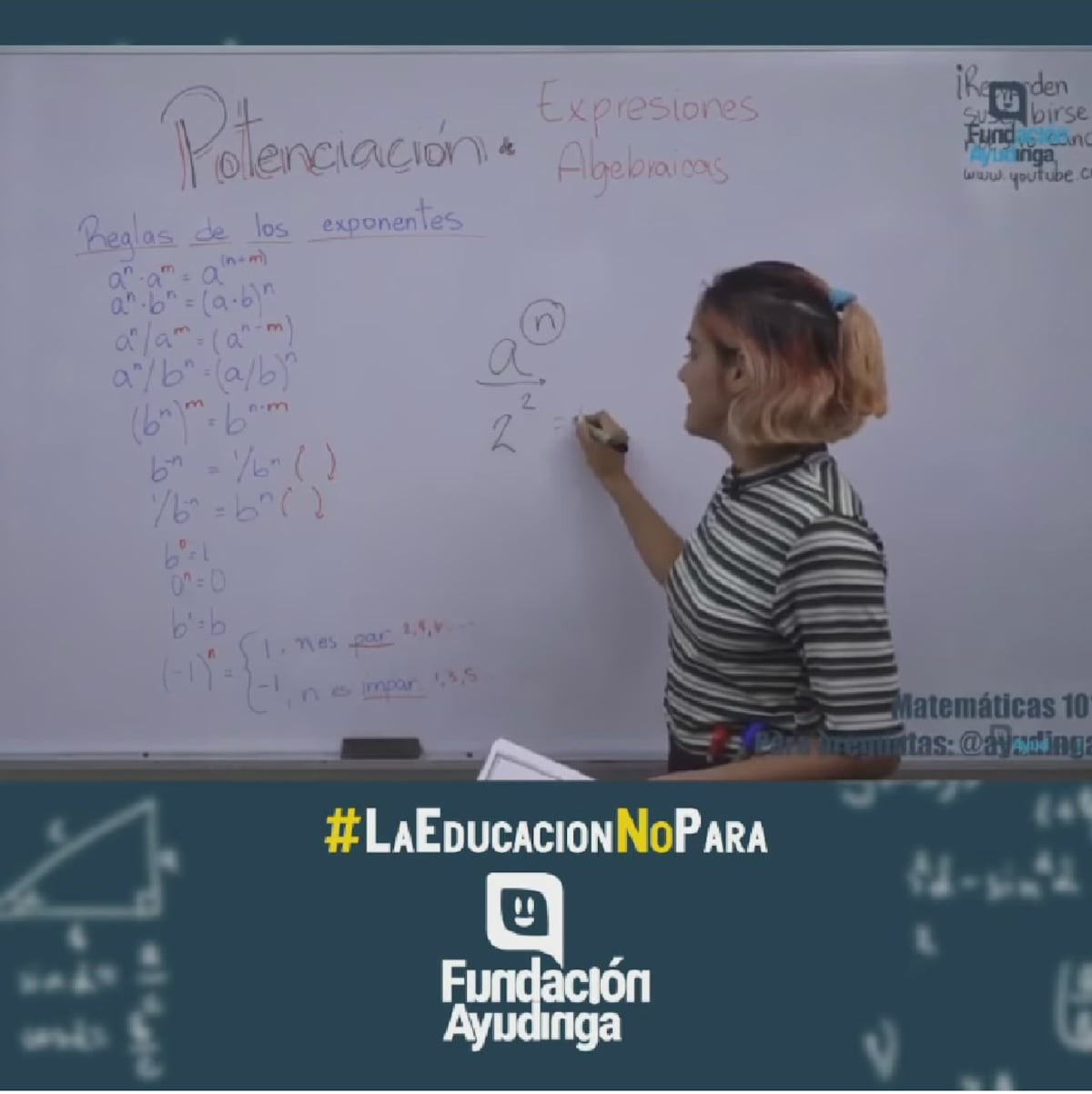 La panameña de 22 años que da clases de matemáticas en Ayudinga durante la cuarentena