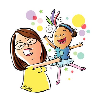Con la maestra Xóchitl