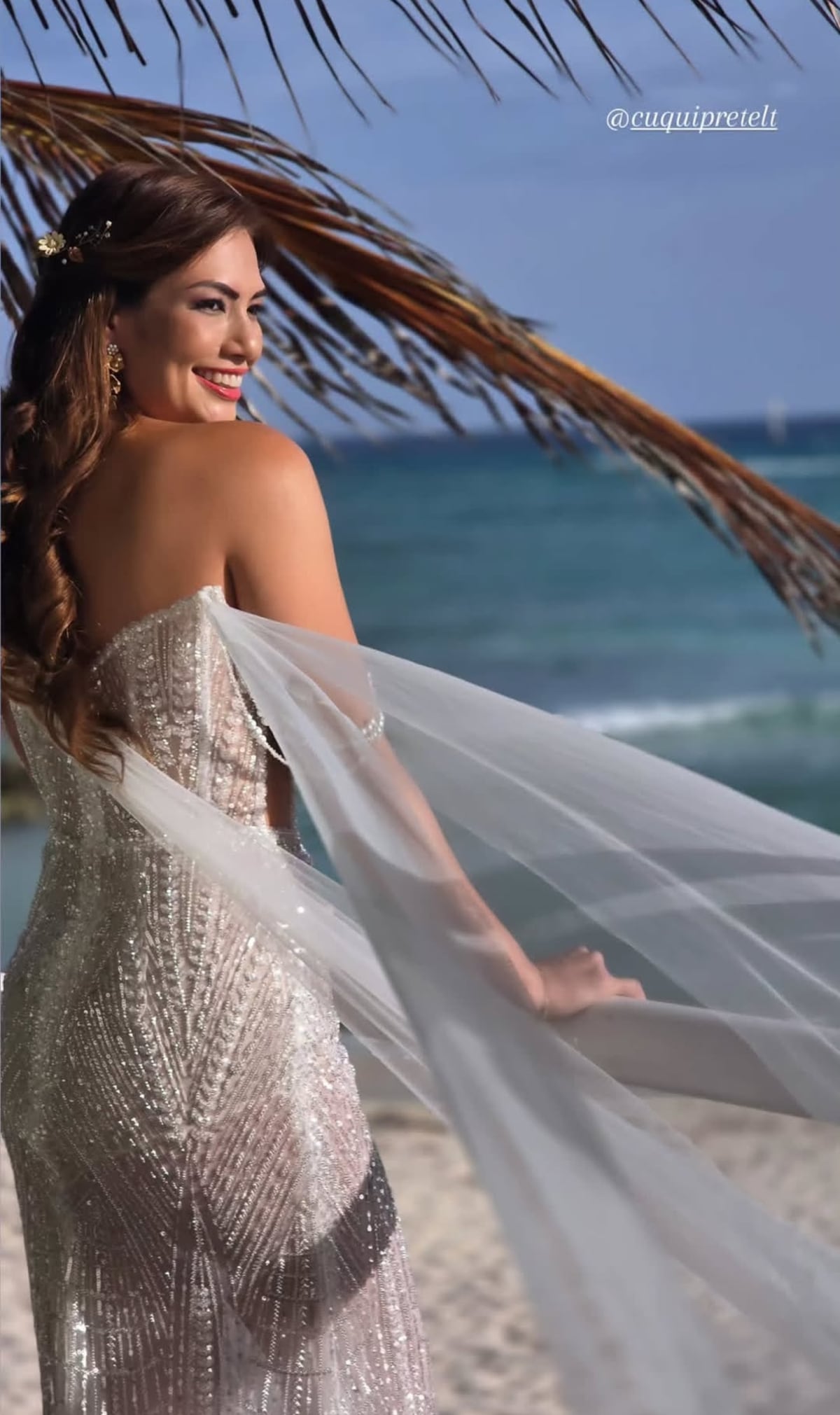 El presentador de tv, Domil Leira, y su esposa Cuqui Pretelt celebran su boda en una villa de lujo en Aruba