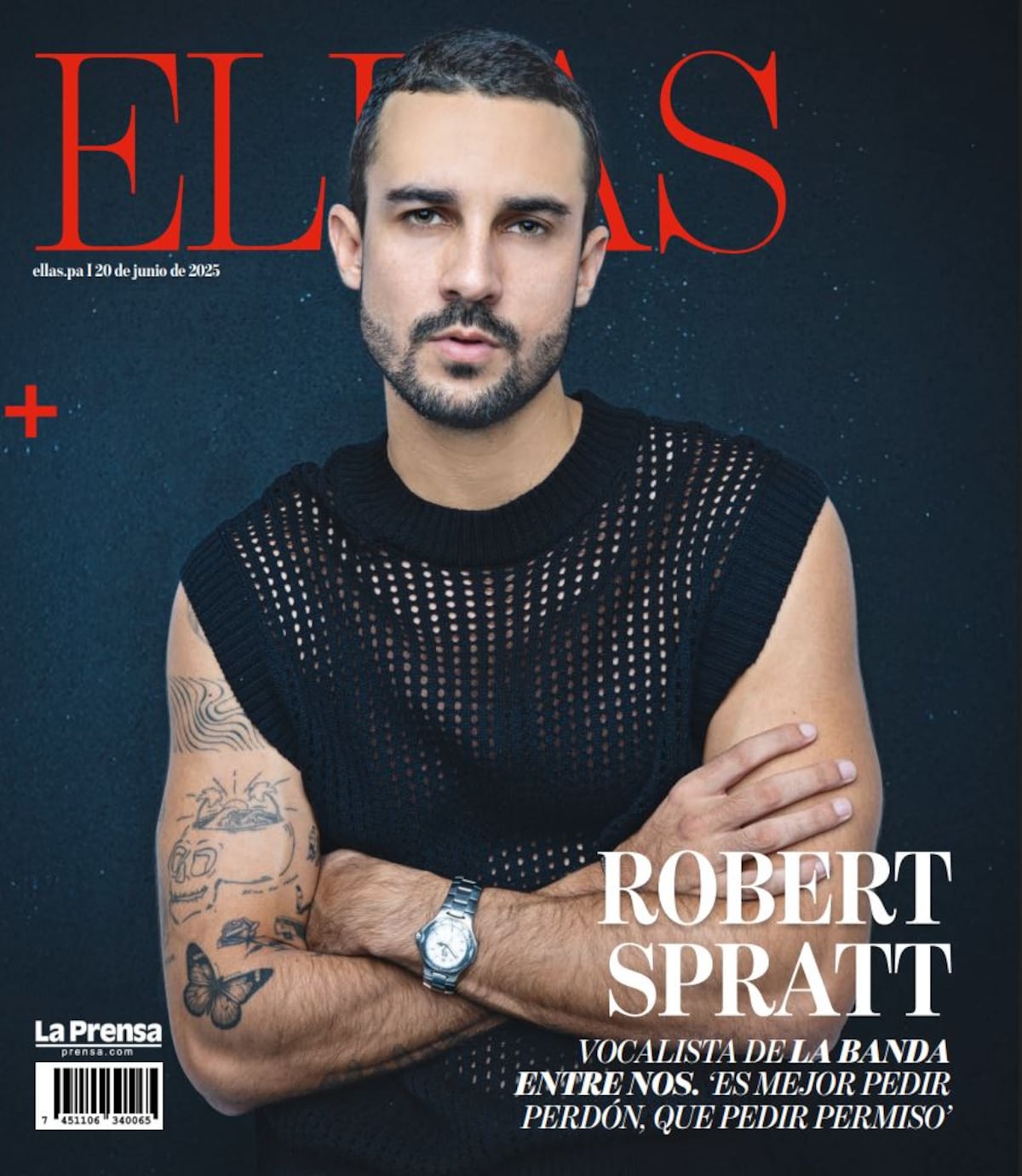 Robert Spratt, vocalista de Entre Nos, un #GuapoDeEllas en portada