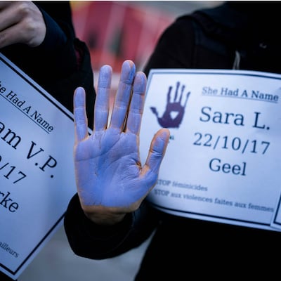 Contra la violencia de género, imágenes alrededor del mundo