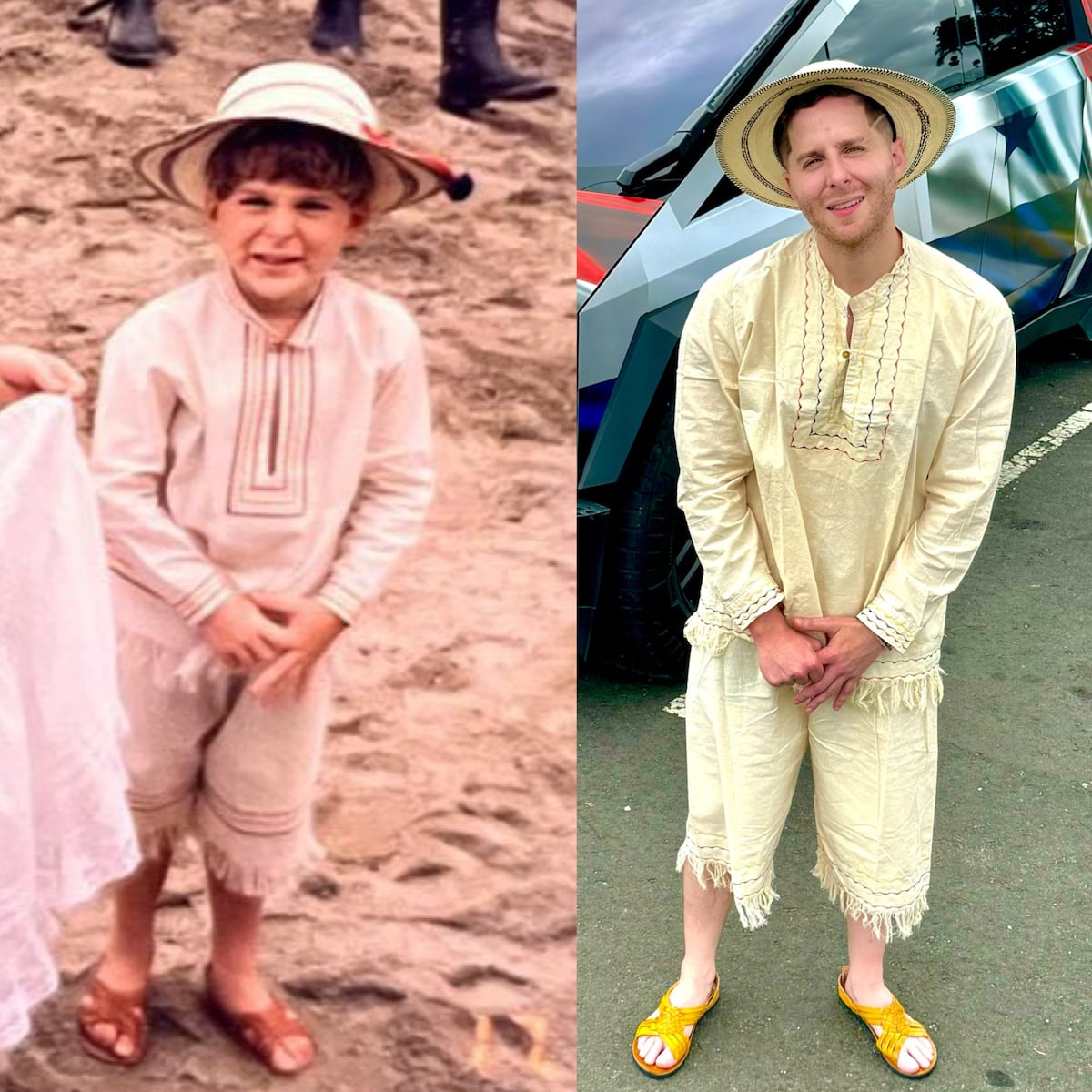 El alcalde Mayer Mizrachi y su foto en fechas patrias 30 años después