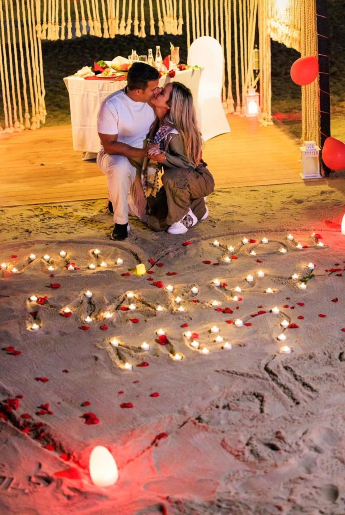 “Ella no paraba de llorar. Fue como lo tenía en mente”, Alberto Gaitán se compromete en Qatar con Ana Karina Ábrego