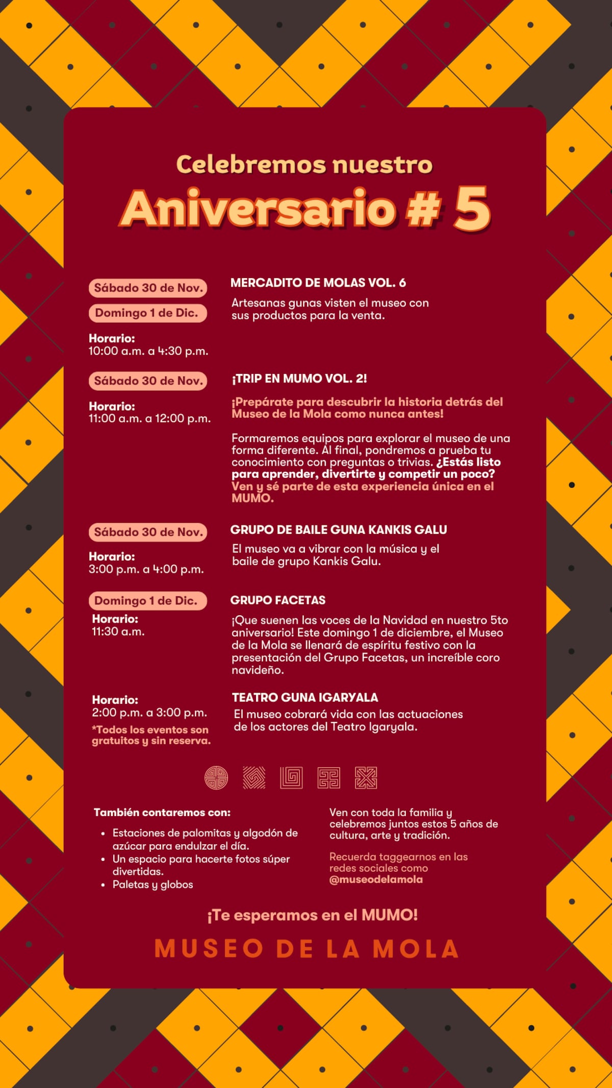 Cinco actividades -algunas gratuitas- para hacer este fin de semana en Panamá