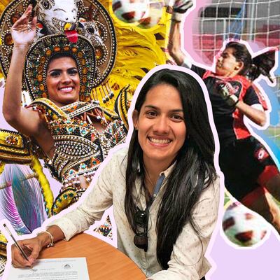Reina de Carnaval en Panamá, portera en Guatemala 