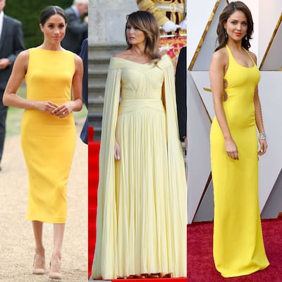15 famosas de amarillo