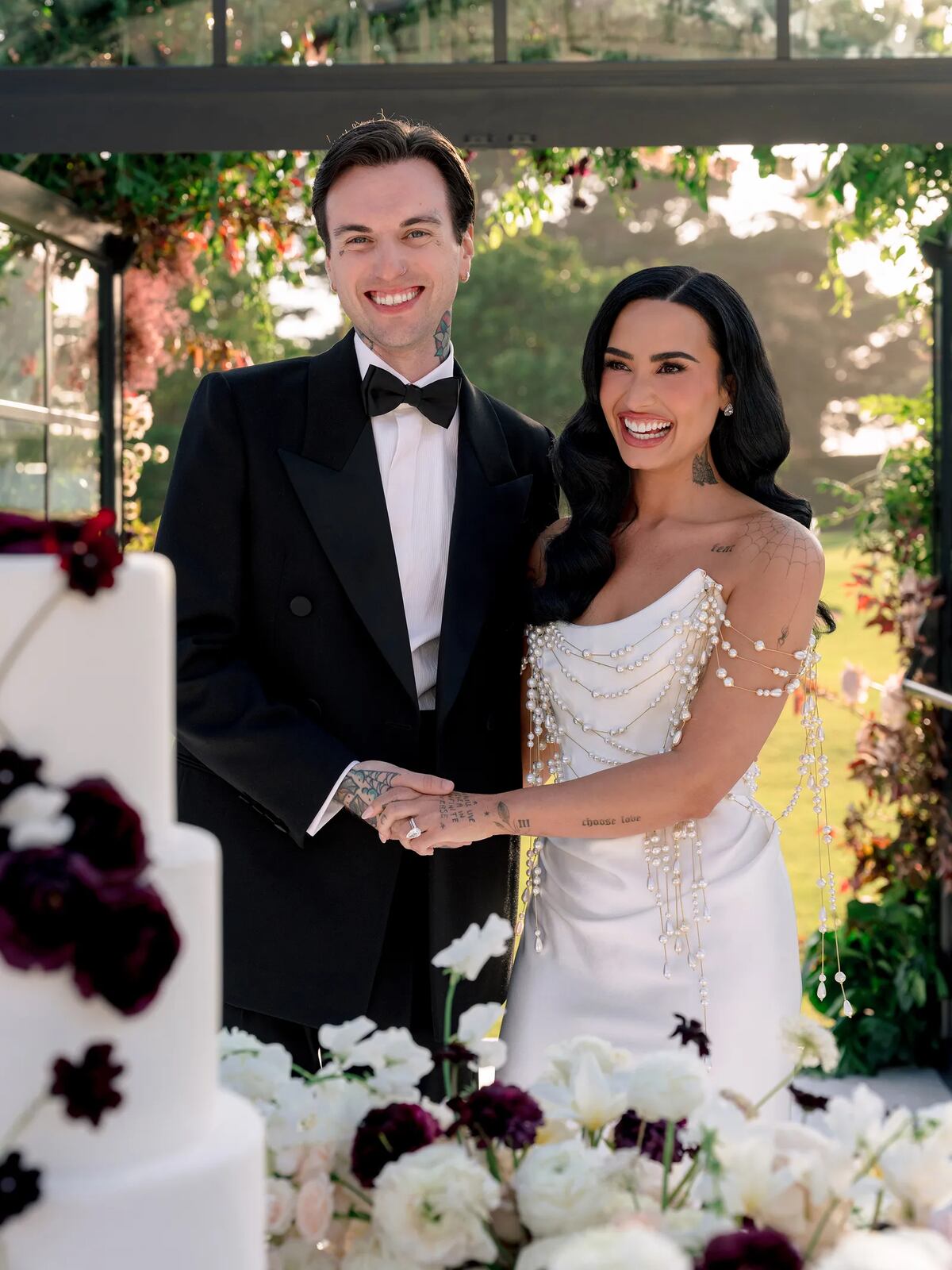 135 invitados y una ceremonia al aire libre en Santa Bárbara: la boda de Demi Lovato y Jordan Lutes