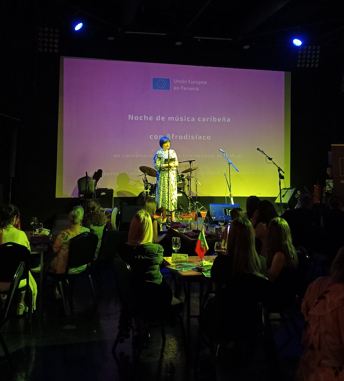 Empoderamiento femenino y ritmos afropanameños: así se vivió la velada de la UE por el Día de la Mujer