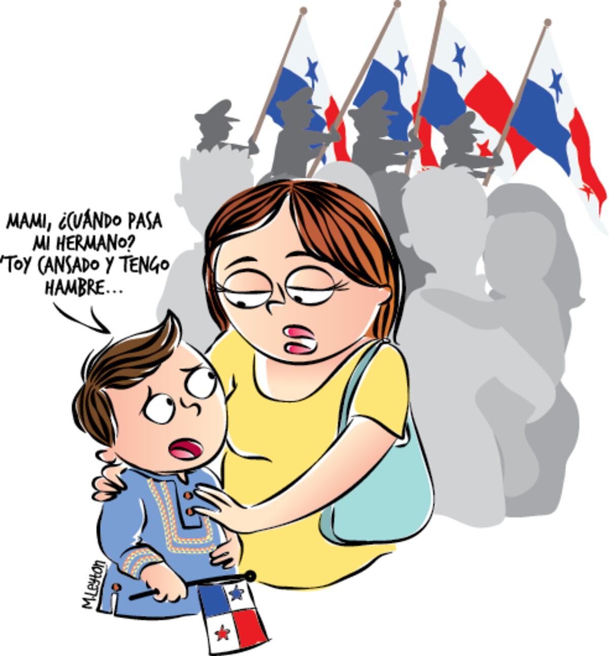 Niños primero, menos en los desfiles patrios