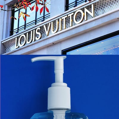 Fábricas de perfumes y cosméticos de Louis Vuitton producen gel antibacterial para donar