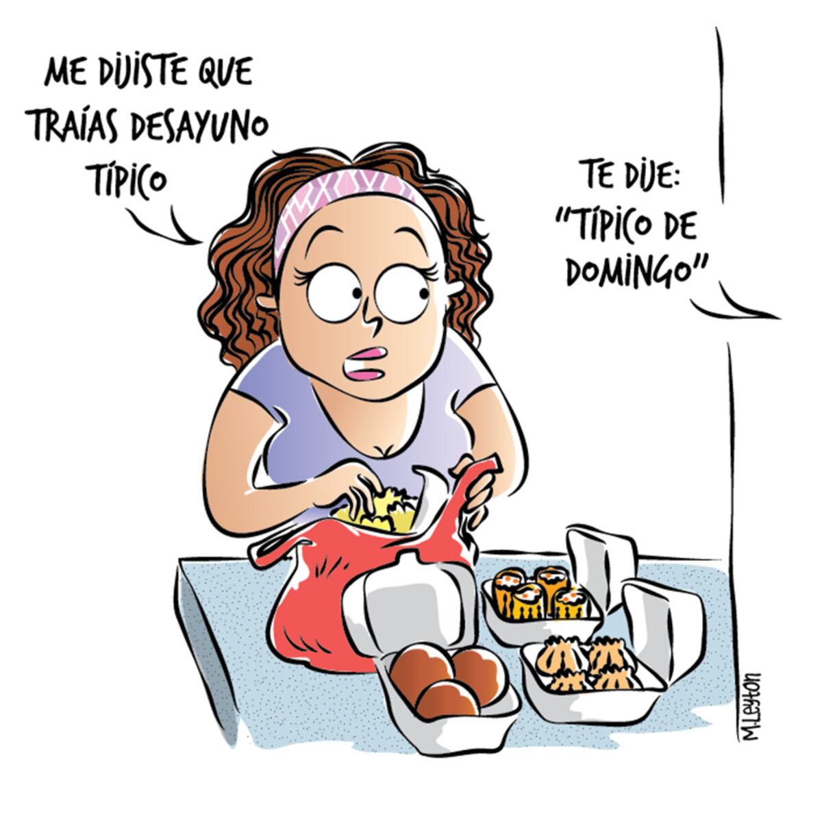 Fila para el Desayuno Chino