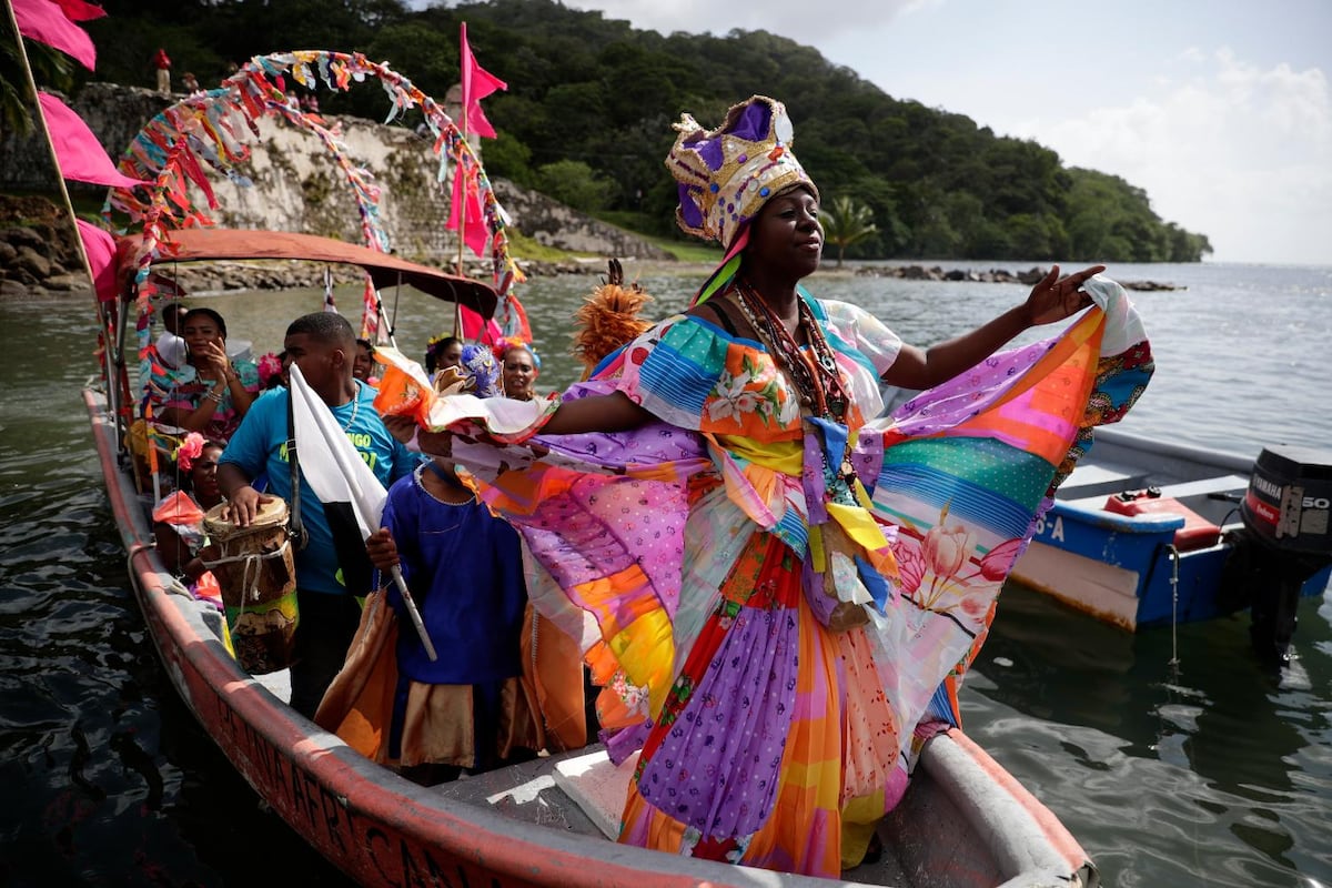 FOTOS: El espíritu de los palenques revive en Panamá con el Festival de la Pollera Congo