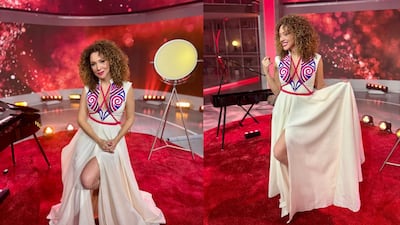 Panamá en el cuerpo y en el corazón: la cantautora Erika Ender luce vestido hecho a la medida de la firma Breebaart